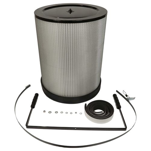 vhbw Filtre à particules fines compatible avec BAMATO AB-2530, AB-3900 centrale d'aspiration - particules fines avec brosses de nettoyage