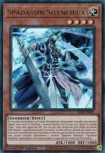 Yu Gi Oh Ra02 Fr011 Spadassin Silencieux Ultra Rare