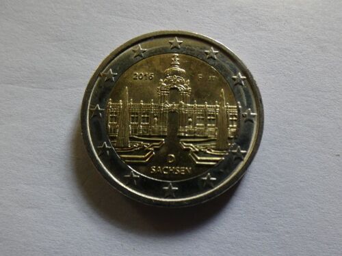 Pièce De 2 Euros Sachsen 2016