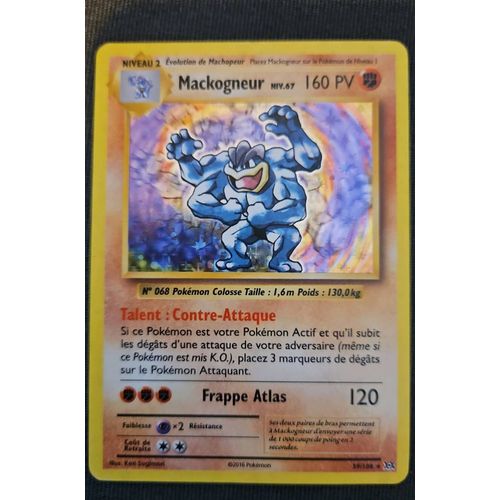 Carte Pokemon Mackogneur Édition 2016