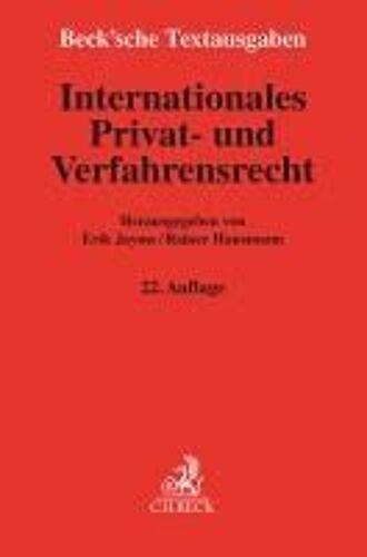 Internationales Privat- Und Verfahrensrecht
