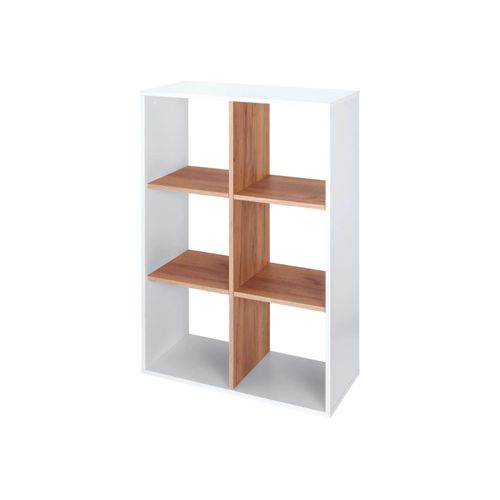 LIVARNO home Étagère Liverpool, 74 x 33 x 108 cm, blanc/imitation chêne