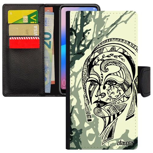 Coque Pour Huawei P30 Lite Femme Peinture Aimantée Art Portrait Psychédelique Colore Portable Tatouage Telephone Arbre Fille Mobile