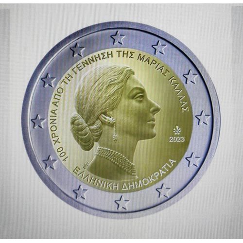 2 Euro Gréce 2023 100 Éme Anniversaire De Maria Callas