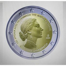 2 Euro Gréce 2023 100 Éme Anniversaire De Maria Callas