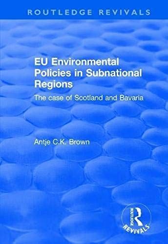 Eu Environmental Policies In Subnational Regions