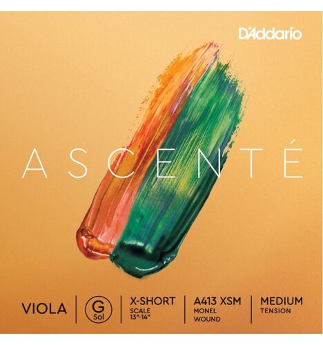 D'addario A413 Xsm - Corde Seule (Sol) Alto Ascenté, Diapason Ultra-Court, Medium