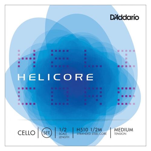 D'addario H510 1/2m - Jeu De Cordes Violoncelle Helicore, Manche 1/2, Medium