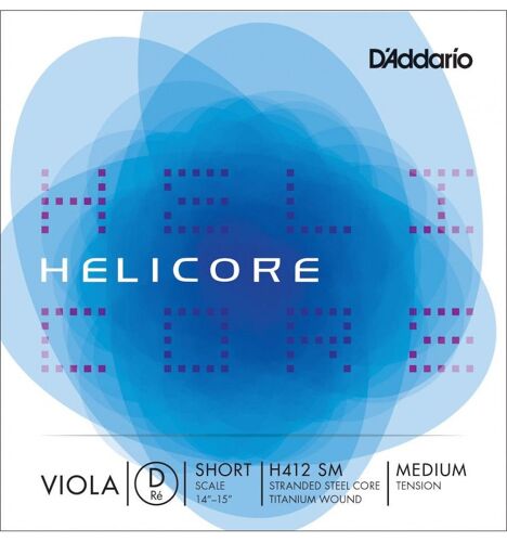 D'addario H412 Sm - Jeu De 1 Corde Alto Taille Viola D Ré 38 Et Moins