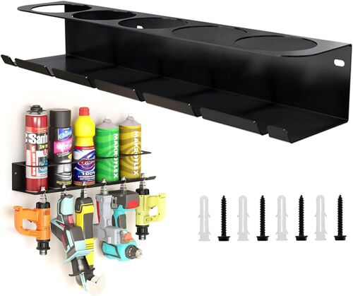 Ulteronixshop-Support de canette, support de bombe aérosol, accessoire pour garage atelier, espace pour 5 pulvérisateurs et 6 compressed Air 1 pièce