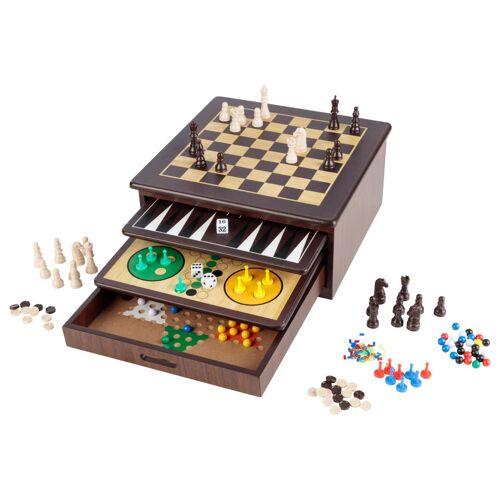 Playtive Coffret de 10 jeux en bois