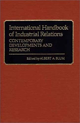 International Handbook Of Industrial Relations