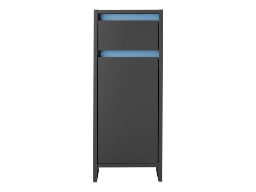 LIVARNO home Armoire latérale de salle de bains Oslo, 32 x 80 x 28 cm, anthracite