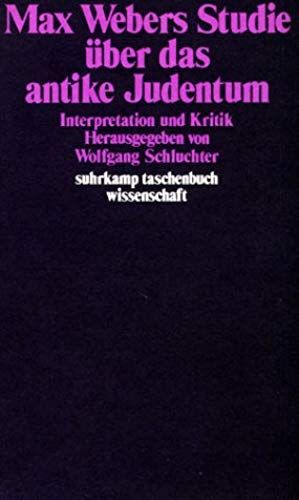 Max Webers Studie Über Das Antike Judentum: Interpretation Und Kritik (Suhrkamp Taschenbuch. Wissenschaft)
