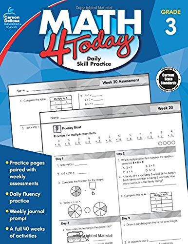 Math 4 Today, Grade 3