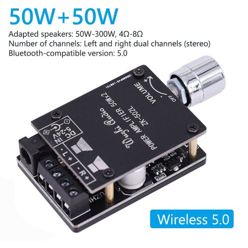 Amplificateur de puissance Audio 2x50W Bluetooth ZK-502L stéréo HiFi classe D numérique TPA3116 Home cinéma ampli de musique AUX 5.0