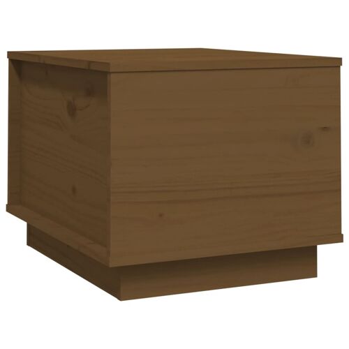 vidaXL Table basse Marron miel 40x50x35 cm Bois massif de pin