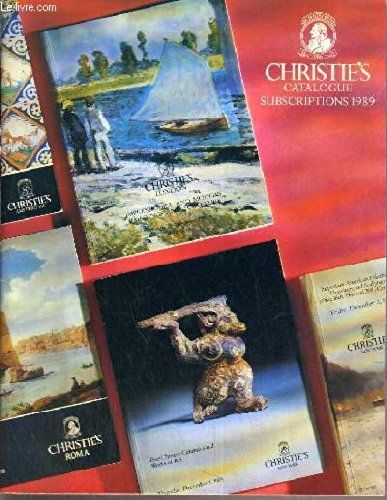 Catalogue De Vente Aux Encheres - South Kensington - Picture Frames And Artist's Materials - 18 April 1989 / Texte En Anglais.