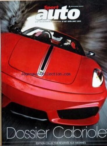 Sport Auto [No 567] Du 01/04/2009 - Dossier Cabriolet