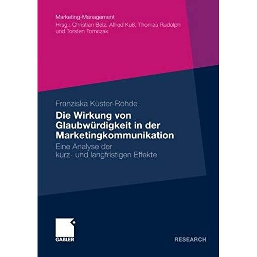 Die Wirkung Von Glaubwürdigkeit In Der Marketingkommunikation