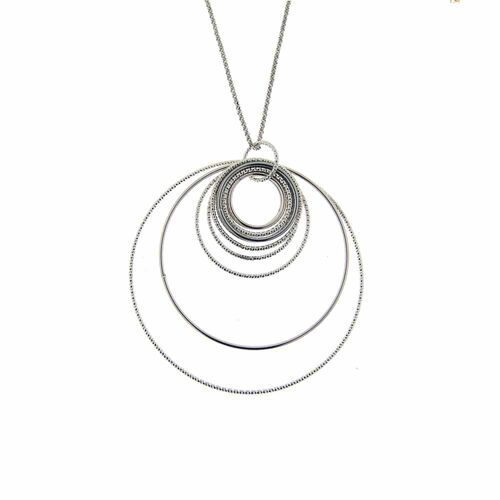 Collier Argent Rhodié Diamanté Chiara
