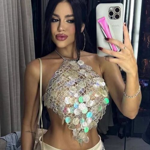 Haut De Plage Dos Nu Sexy À Paillettes - Miwi - Hauts - Taille Unique