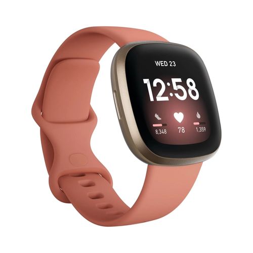 Fitbit Versa 3 smartwatch bracelet 40 mm en silicone sport rose