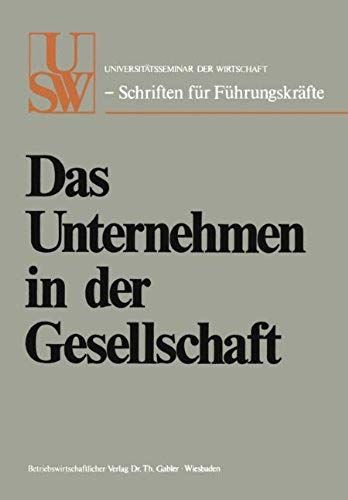 Das Unternehmen In Der Gesellschaft