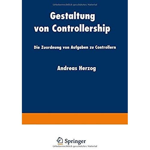 Gestaltung Von Controllership