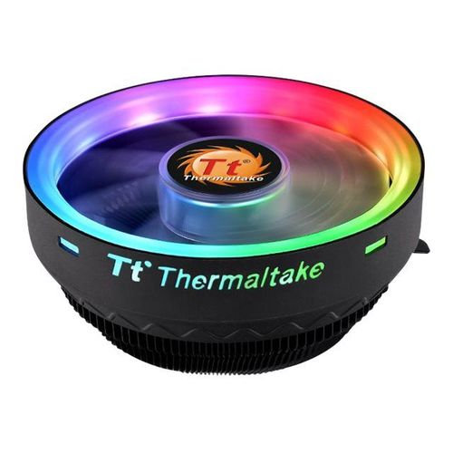 Thermaltake UX100 ARGB - Refroidisseur de processeur - (pour : LGA775, LGA1156, AM2, AM2+, AM3, LGA1155, AM3+, FM1, FM2, LGA1150, LGA1151, AM4, LGA1200) - aluminium - 120 mm