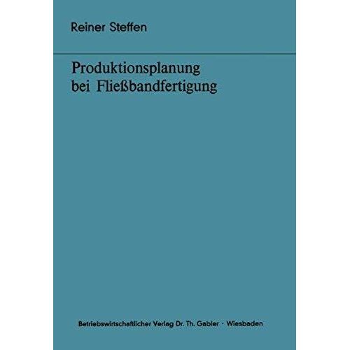 Produktionsplanung Bei Fließbandfertigung