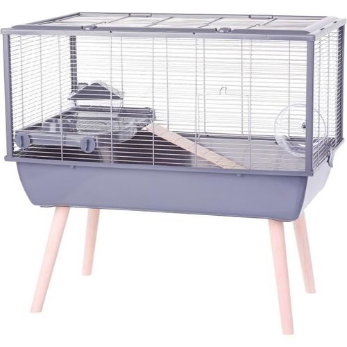 Cage Rongeur Surélevée - Zolux - Néolife - Pour Hamster - 78 X 48 X 75 Cm - Gris