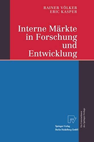 Interne Märkte In Forschung Und Entwicklung