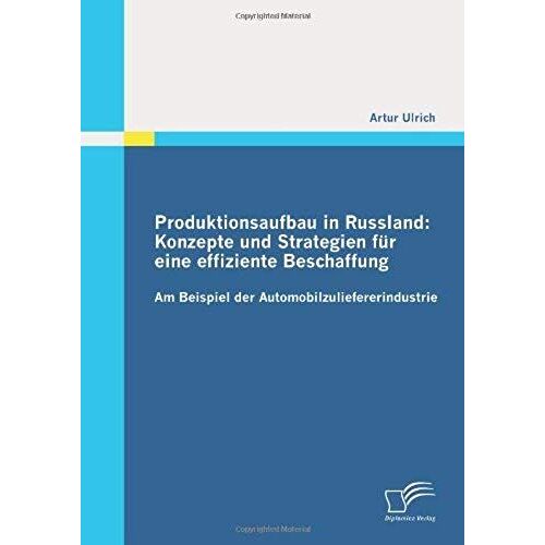 Produktionsaufbau In Russland: Konzepte Und Strategien Für Eine Effiziente Beschaffung
