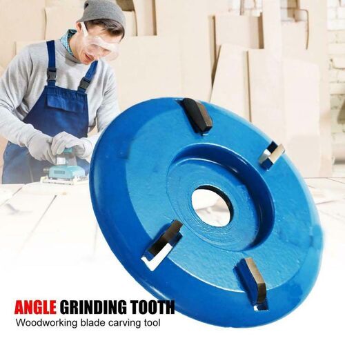 Xui 2019 Ponceuse Bleue 4 Dents Puissance Bois Sculpture Cutter Disque Fraisage Attachement Pour Meuleuse D'angle Outil Ménage Outils De Travail Du Bois