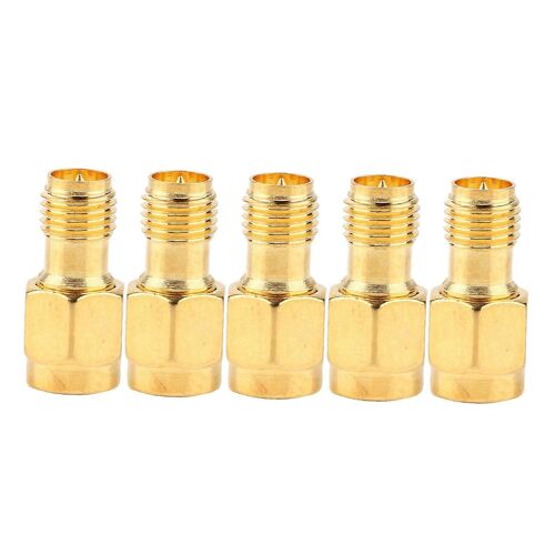 5pcs SMA Mâle Vers RP SMA Femelle RF Adaptateur Coaxial Connecteur Adaptateur Ensemble
