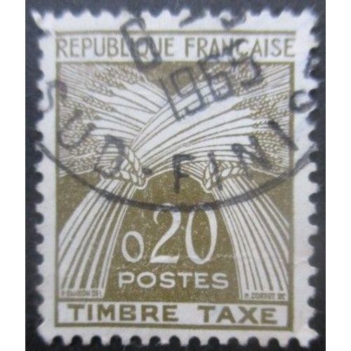 France Taxe N°92 Oblitéré