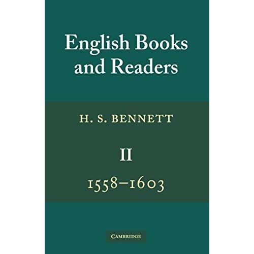 English Books And Readers 1558 1603