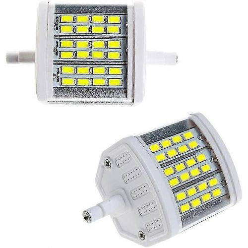 Ampoules Led R7s 15w 78mm Non Dimmable (Paquet De 2) Projecteur R7s De Type J Équivalent 100w, Blanc Lumière Du Jour 6000k 900 Lumens 24 Leds Lumière Led J78 À Double Extrémité