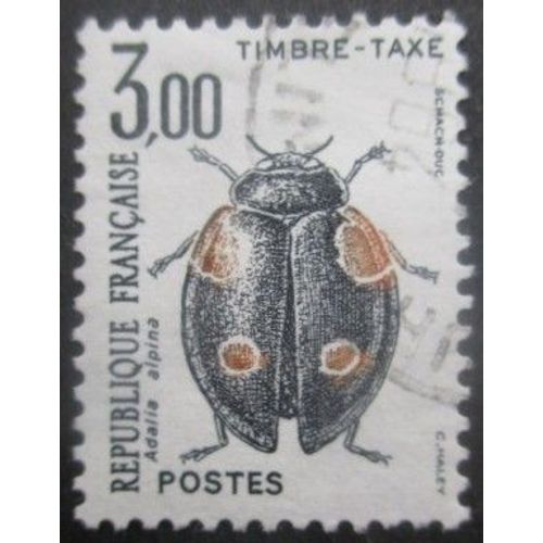 France Taxe N°111 Coléoptère Oblitéré