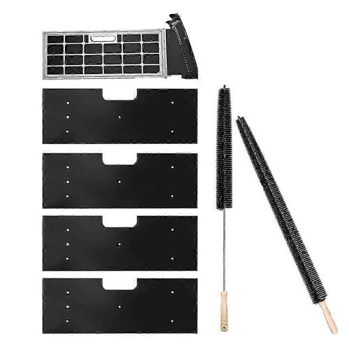 6 pcs laveuse sécheuse Combo,WH01X35719 remplacement du filtre à charpie avec brosse d'évent de la sécheuse,filtre pour filtre de laveuse sécheuse