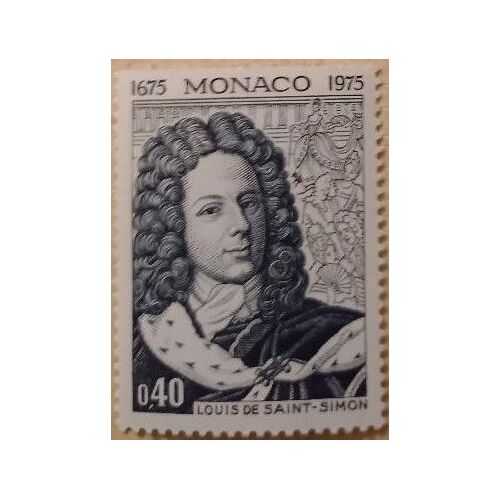 Timbre Neuf Monaco 1975, Tricentenaire De La Naissance De Louis De Saint Simon, 0,40f.