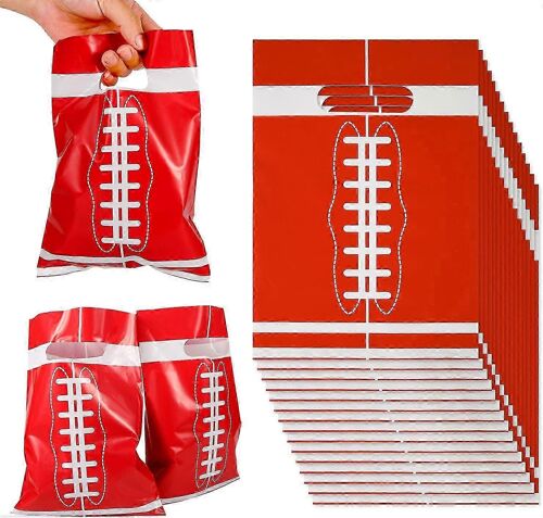50pcs Football Cadeaux Sacs, Football en plastique Party Favor Bags Sport Candy Goodie