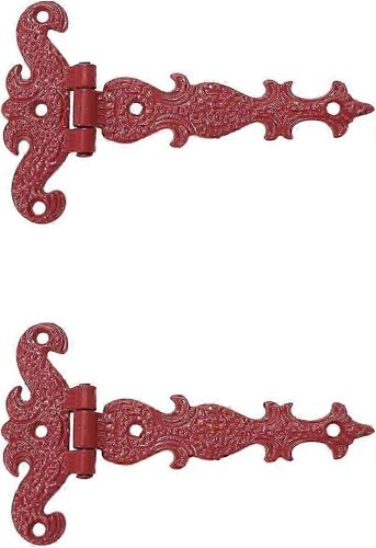 Savagrow 2Pcs Vintage Imprimé Charnière Meuble Charnière Fleur Design Charnière De Porte