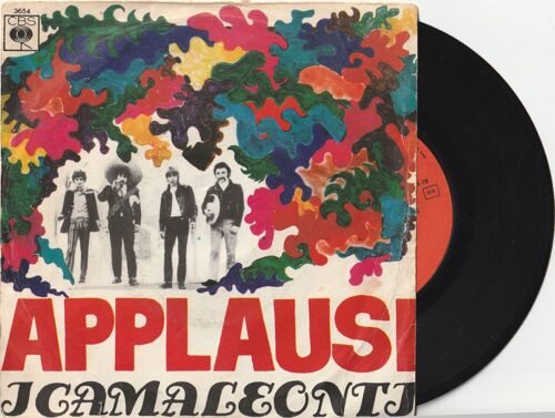 45 Sp I Camaleonti - Applausi - Torna Libelei - Cbs 3654 - 1968