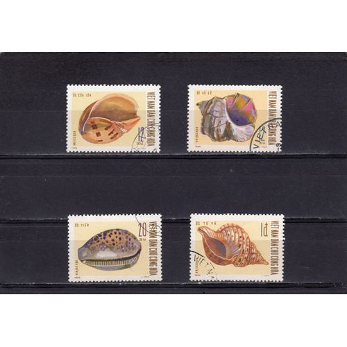 Timbres-Poste Du Viet-Nam Du Nord (Coquillages)