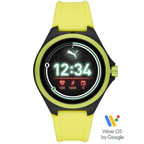 Montre Puma En Silicone Jaune