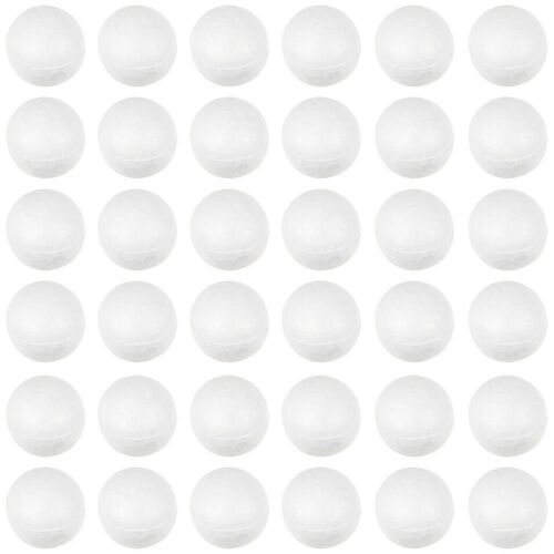 Générique 500pcs Artisanat Balles en Mousse Petite Ronde Lisse Sphères de Polystyrène Boules de Modélisation des Boules pour le BRICOLAGE Boule de Noël Ornements de Fleurs de Mariage Disposition