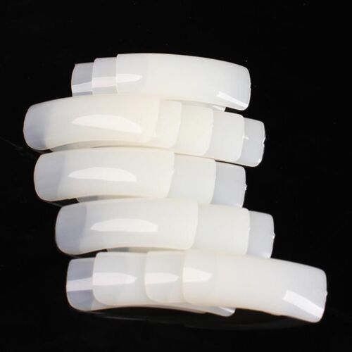 500 Pieces Clair Blanc Faux Ongles Doigt Conseils Pour Salon Nail Art Fran?Ais Acrylique Atificail Faux Ongles Conception Affichage Nail Art Outil