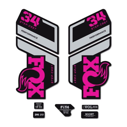 Autocollants Compatible Avec De Fourche De Vélo Fox Float 34 Sc Performance 2022